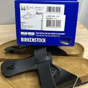 Birkenstock | Shoes | Nibbirkenstock Black Leather Mens  display picture 1